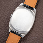 Jaeger-LeCoultre Tank Tonneau Jumbo Grey Roman Dial Ref. 9114.42 from 1970s