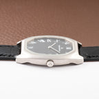 Jaeger-LeCoultre Tank Tonneau Jumbo Grey Roman Dial Ref. 9114.42 from 1970s