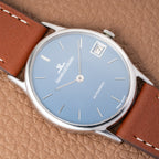 Jaeger LeCoultre Ellipse Blue Ultra-Thin Automatic Ref. 5002.42 from 1970s