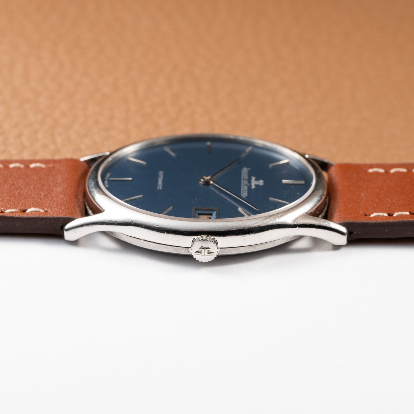 Jaeger LeCoultre Ellipse Blue Ultra-Thin Automatic Ref. 5002.42 from 1970s