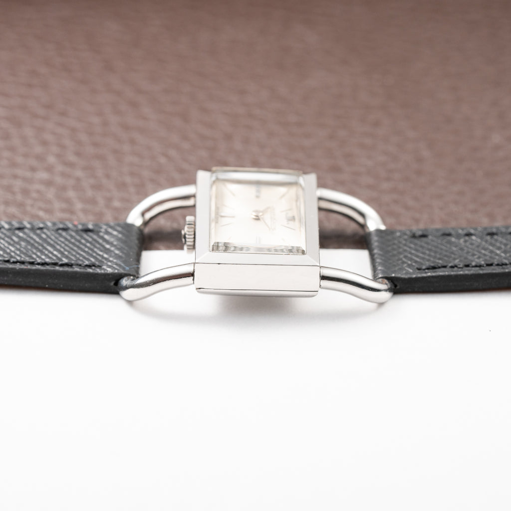 Jaeger-LeCoultre Étrier 'Hermès Paris' Stainless Steel Ref. 1671 From 1960s
