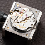 Jaeger-LeCoultre Etrier “Jumbo” Grey Two-Tone Roman Dial Ref. 9041.42 from 1970s