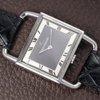 Jaeger-LeCoultre Etrier “Jumbo” Grey Two-Tone Roman Dial Ref. 9041.42 from 1970s