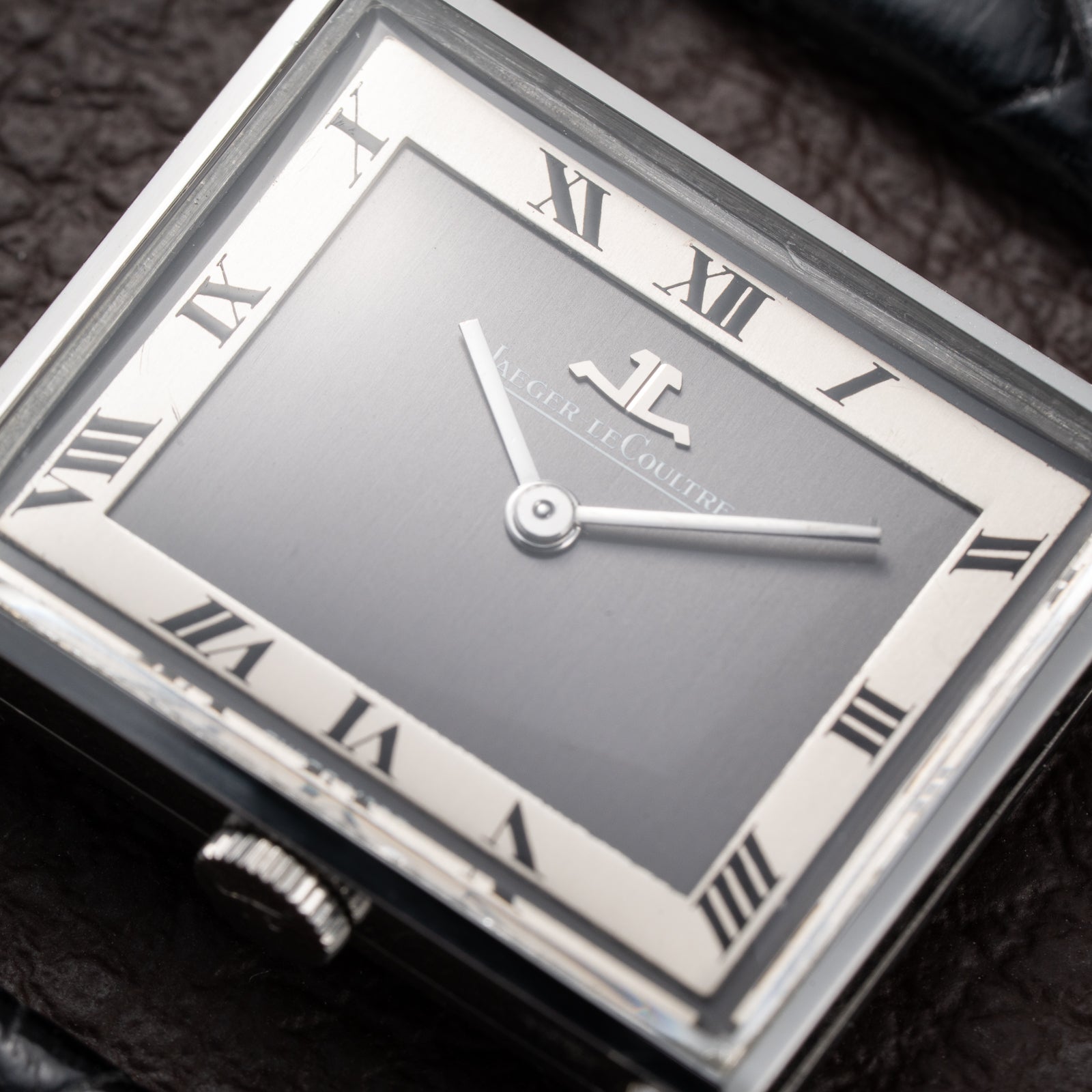Jaeger-LeCoultre Etrier “Jumbo” Grey Two-Tone Roman Dial Ref. 9041.42 from 1970s