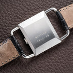 Jaeger-LeCoultre Etrier “Jumbo” Grey Two-Tone Roman Dial Ref. 9041.42 from 1970s