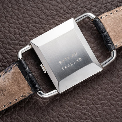 Jaeger-LeCoultre Etrier “Jumbo” Grey Two-Tone Roman Dial Ref. 9041.42 from 1970s