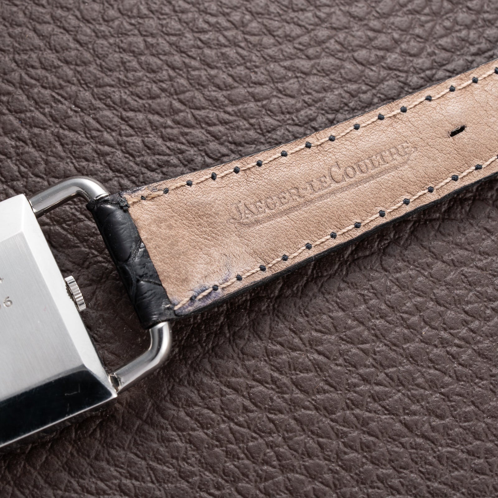 Jaeger-LeCoultre Etrier “Jumbo” Grey Two-Tone Roman Dial Ref. 9041.42 from 1970s