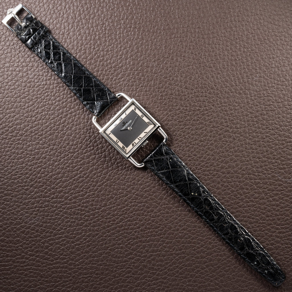 Jaeger-LeCoultre Etrier “Jumbo” Grey Two-Tone Roman Dial Ref. 9041.42 from 1970s