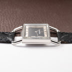 Jaeger-LeCoultre Etrier “Jumbo” Grey Two-Tone Roman Dial Ref. 9041.42 from 1970s