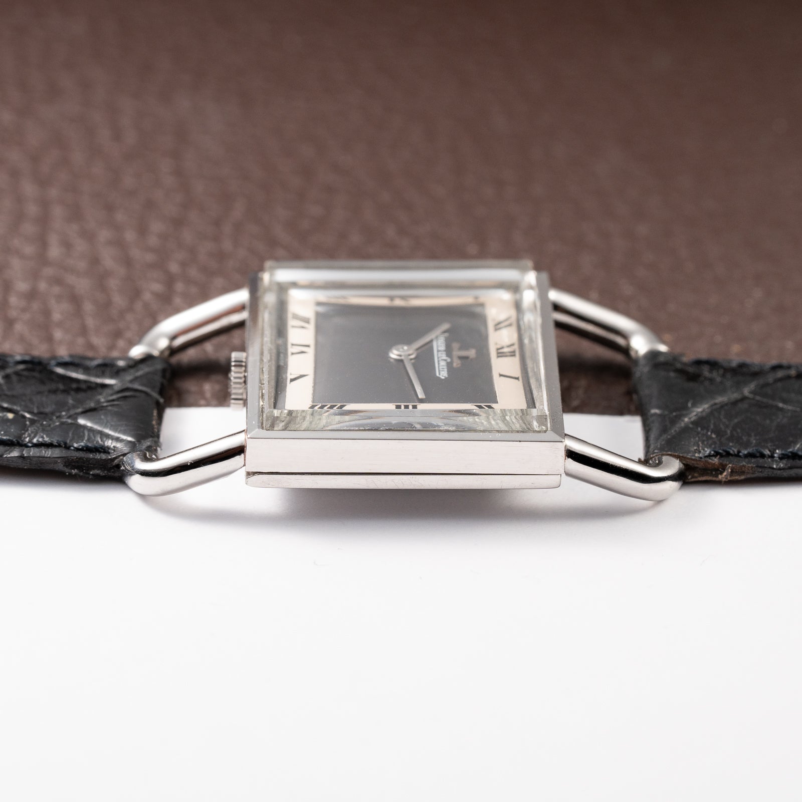 Jaeger-LeCoultre Etrier “Jumbo” Grey Two-Tone Roman Dial Ref. 9041.42 from 1970s