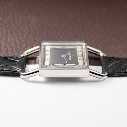 Jaeger-LeCoultre Etrier “Jumbo” Grey Two-Tone Roman Dial Ref. 9041.42 from 1970s
