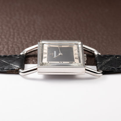 Jaeger-LeCoultre Etrier “Jumbo” Grey Two-Tone Roman Dial Ref. 9041.42 from 1970s