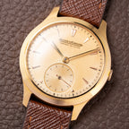 Jaeger-LeCoultre “Fabriqué Suisse” Dress Watch 18K Rose Gold French Case Cal. 469 Circa 1950s