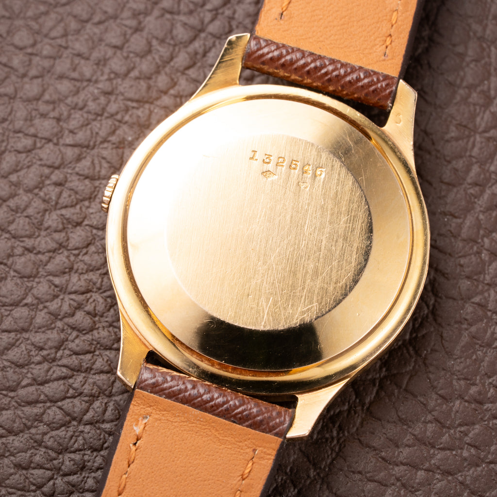 Jaeger-LeCoultre “Fabriqué Suisse” Dress Watch 18K Rose Gold French Case Cal. 469 Circa 1950s