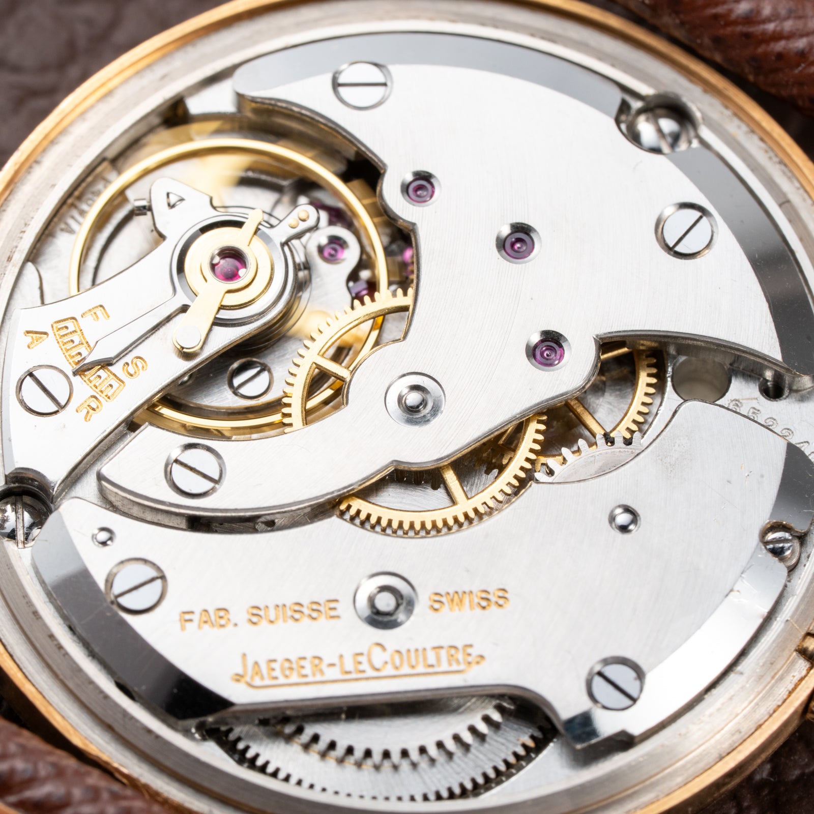 Jaeger-LeCoultre “Fabriqué Suisse” Dress Watch 18K Rose Gold French Case Cal. 469 Circa 1950s