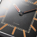 Jaeger LeCoultre Fabriqué en Suisse 8 Jours Travel Clock Black Dial 1940s