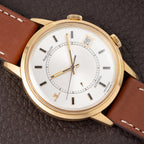 Jaeger LeCoultre Memovox Jumbo Automatic Speed Beat 18K Yellow Gold Ref 875 From 1970s
