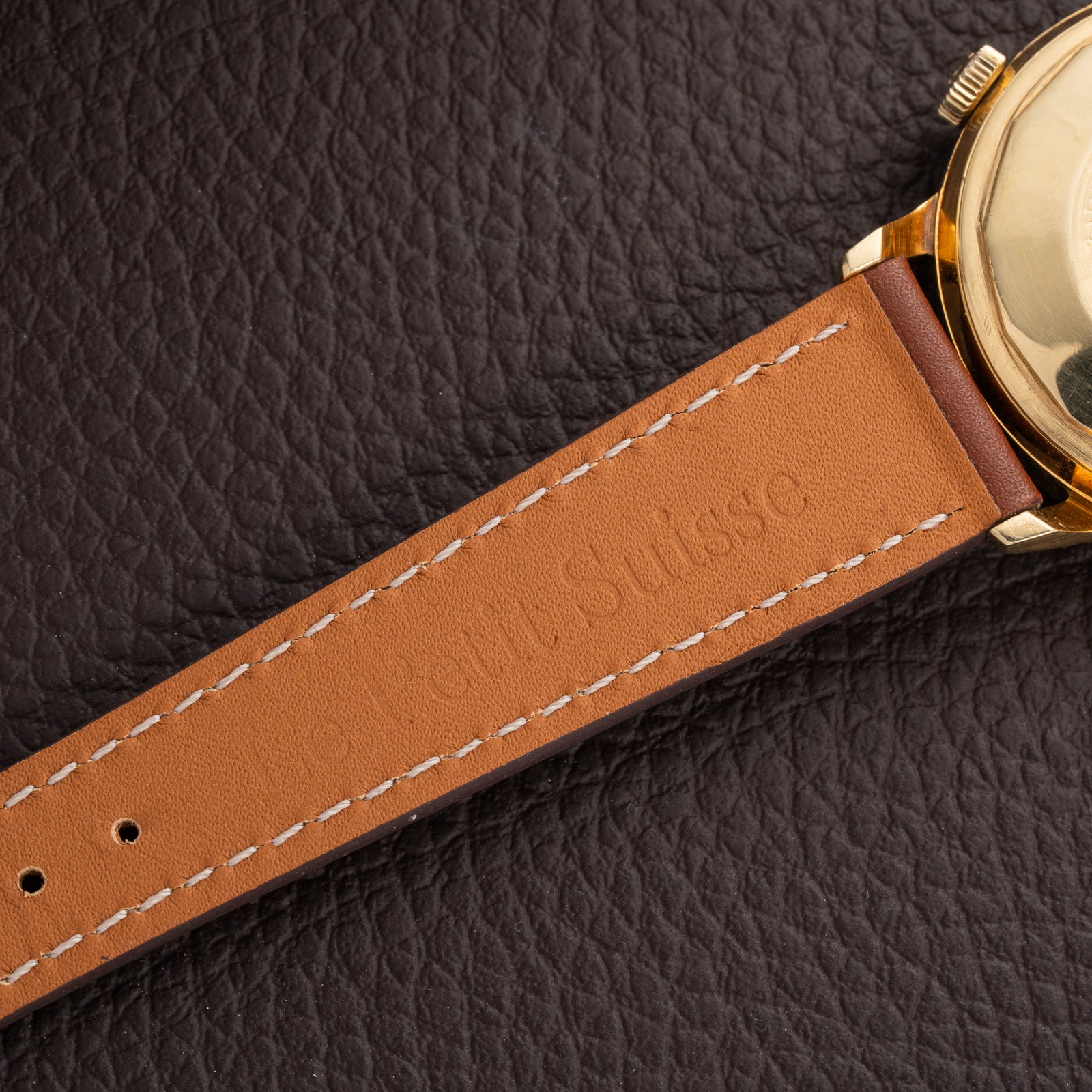 Jaeger LeCoultre Memovox Jumbo Automatic Speed Beat 18K Yellow Gold Ref 875 From 1970s