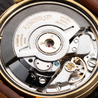 Jaeger LeCoultre Memovox Jumbo Automatic Speed Beat 18K Yellow Gold Ref 875 From 1970s