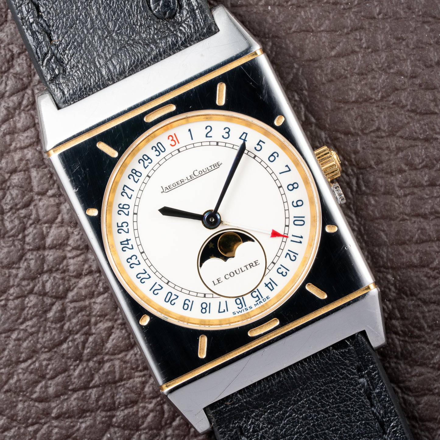 Jaeger-LeCoultre Moonphase Triple Calendar “LeCoultre” Quartz Ref. 400.6.20 from 1990s