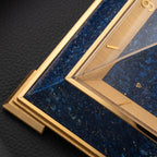 Jaeger LeCoultre Piramide Lapis Lazulli 8 day Clock Ref 475 circa 1960s
