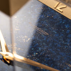Jaeger LeCoultre Piramide Lapis Lazulli 8 day Clock Ref 475 circa 1960s