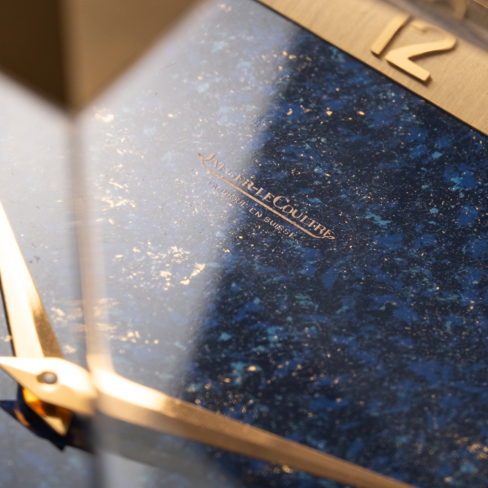Jaeger LeCoultre Piramide Lapis Lazulli 8 day Clock Ref 475 circa 1960s
