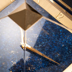 Jaeger LeCoultre Piramide Lapis Lazulli 8 day Clock Ref 475 circa 1960s