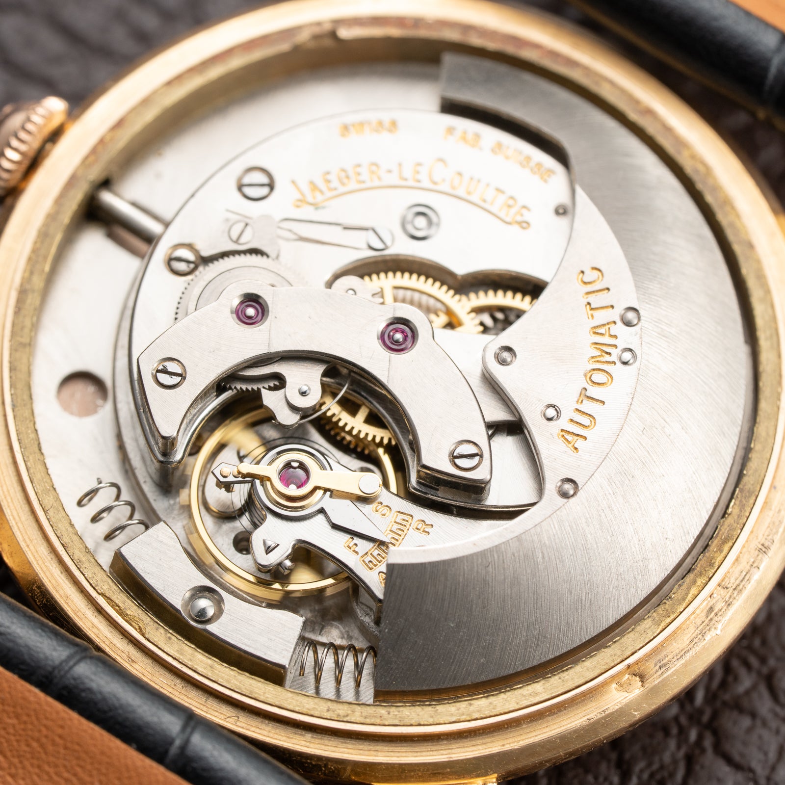 Jaeger-LeCoultre Powermatic Bumper Automatic French 18K Rosé Gold Breguet Numeral Dial from 1950s