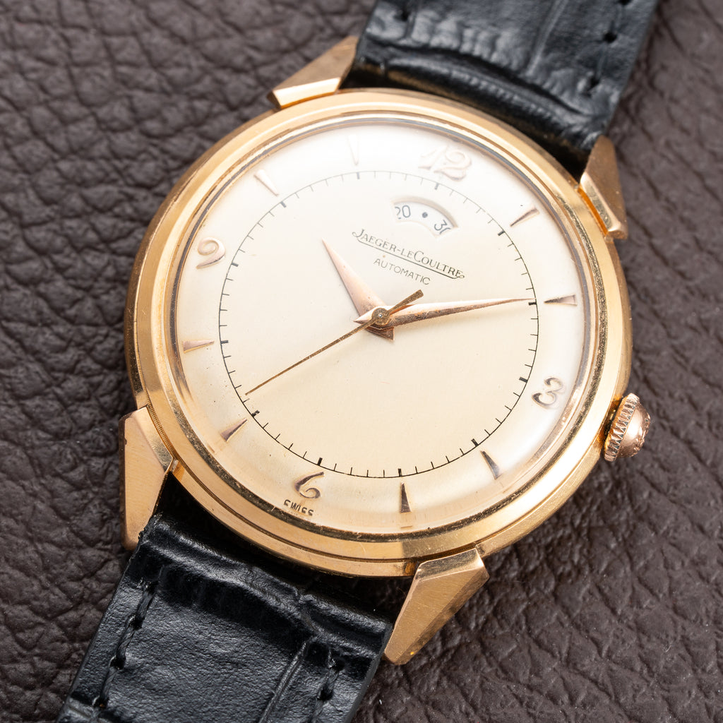 Jaeger-LeCoultre Powermatic Bumper Automatic French 18K Rosé Gold Breguet Numeral Dial from 1950s
