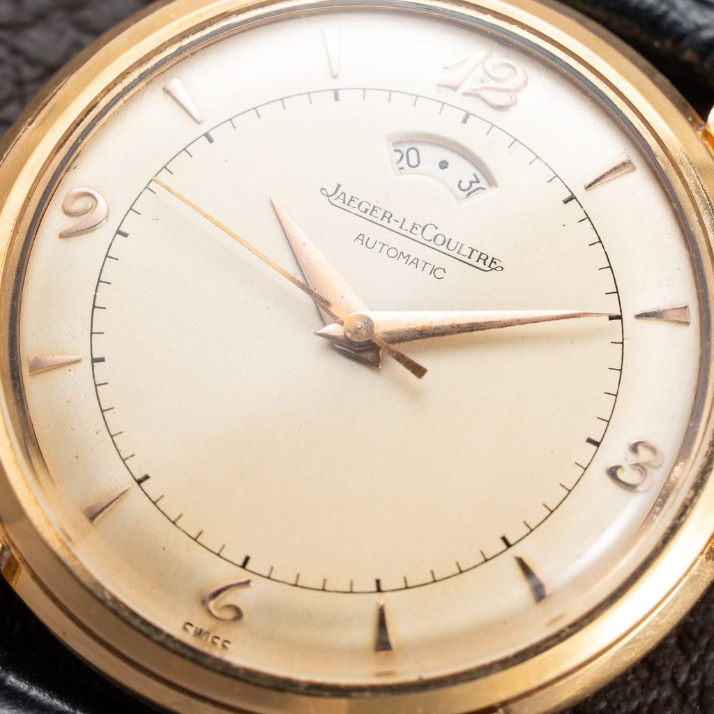 Jaeger-LeCoultre Powermatic Bumper Automatic French 18K Rosé Gold Breguet Numeral Dial from 1950s