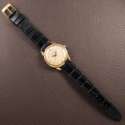 Jaeger-LeCoultre Powermatic Bumper Automatic French 18K Rosé Gold Breguet Numeral Dial from 1950s