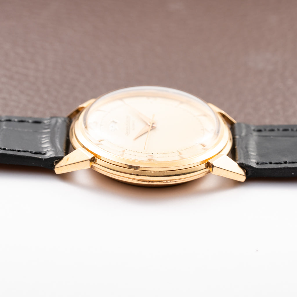 Jaeger-LeCoultre Powermatic Bumper Automatic French 18K Rosé Gold Breguet Numeral Dial from 1950s
