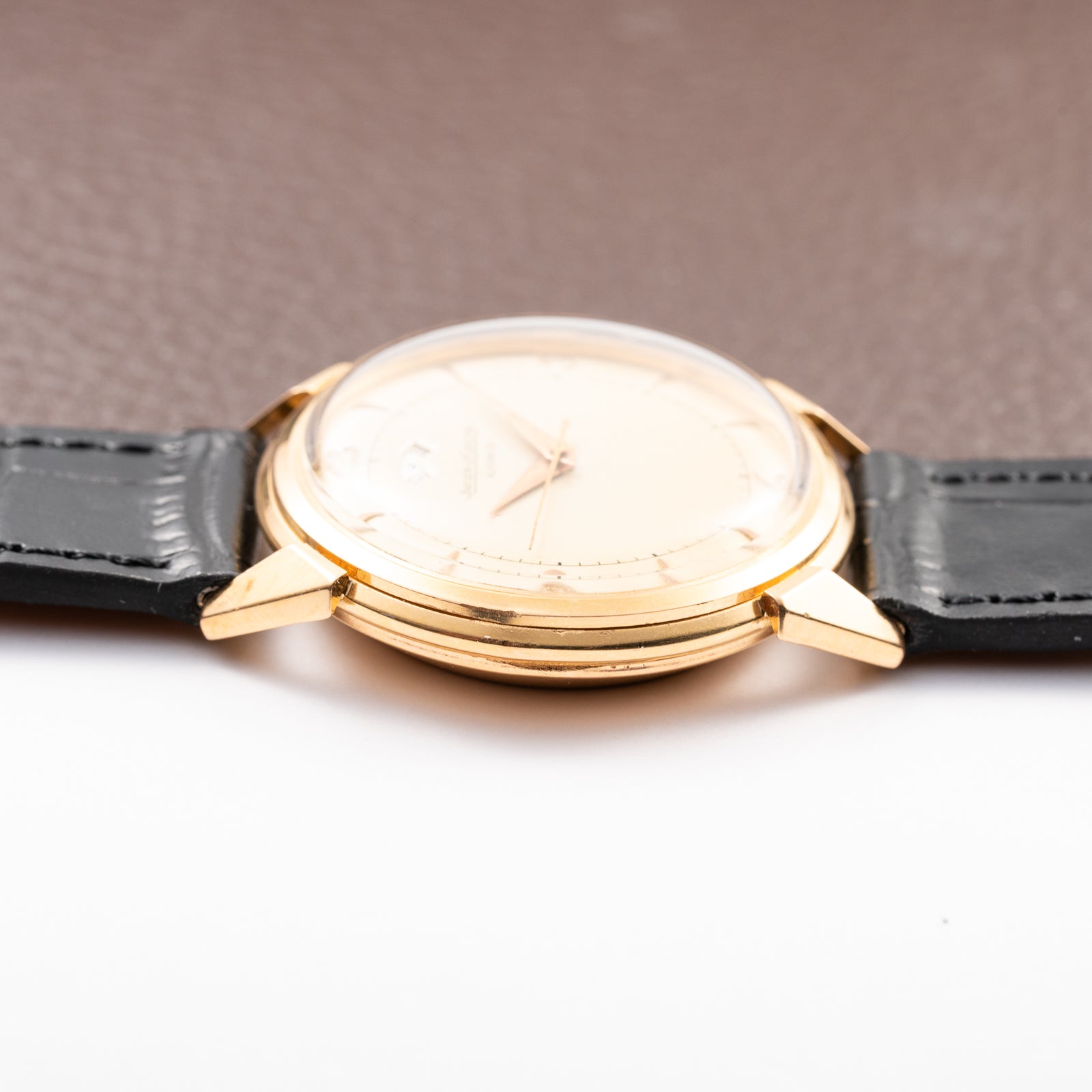 Jaeger-LeCoultre Powermatic Bumper Automatic French 18K Rosé Gold Breguet Numeral Dial from 1950s