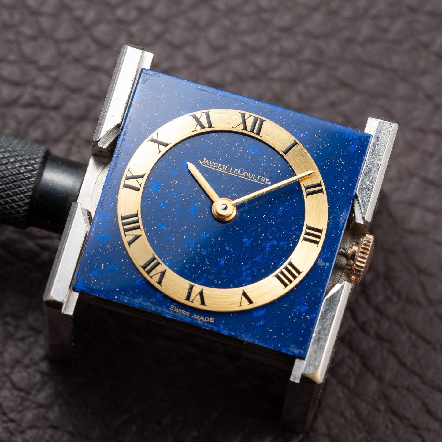 Jaeger-LeCoultre Vogue “Lapis Lazuli” Tank 18K Yellow Gold Ref. 9014 from 1970s