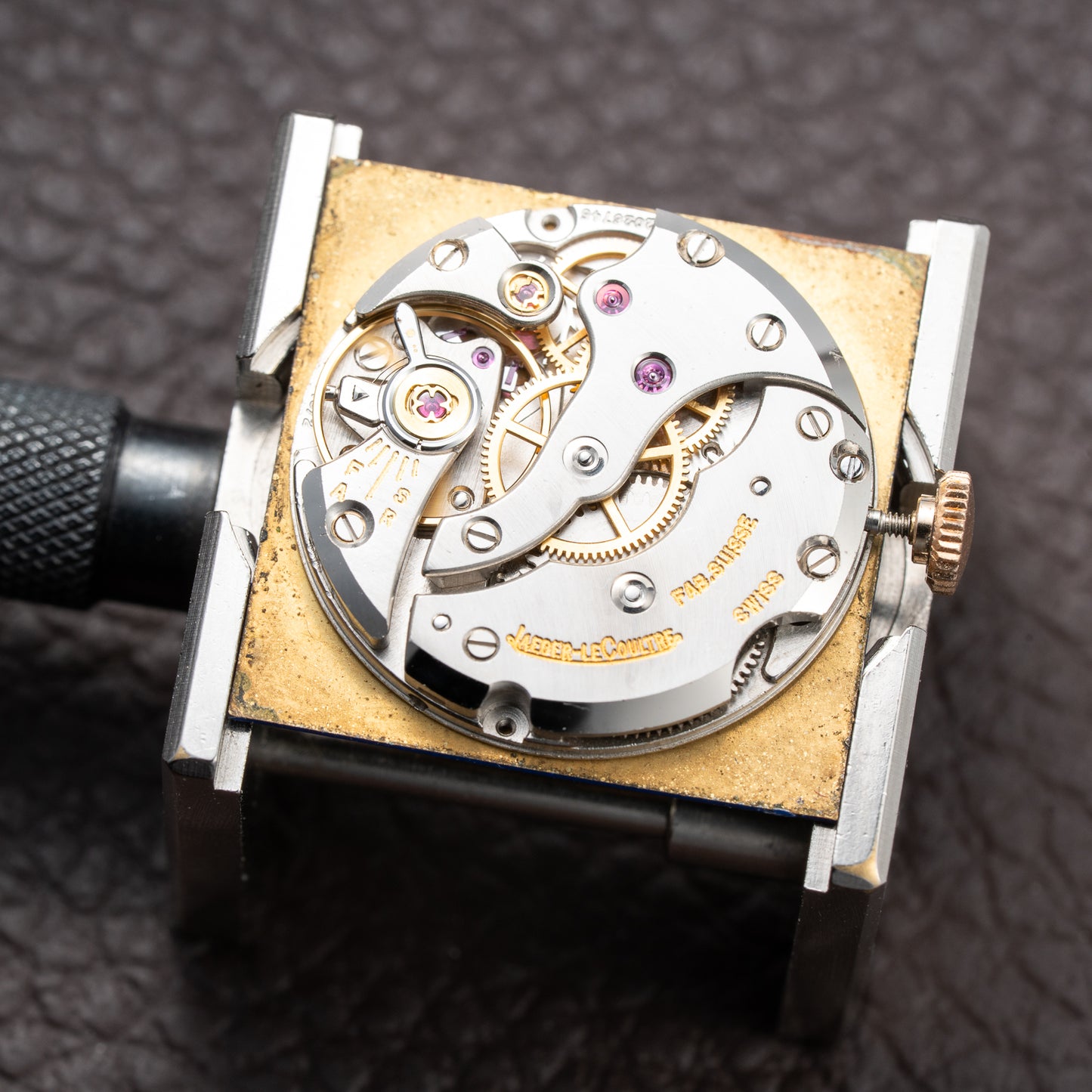 Jaeger-LeCoultre Vogue “Lapis Lazuli” Tank 18K Yellow Gold Ref. 9014 from 1970s