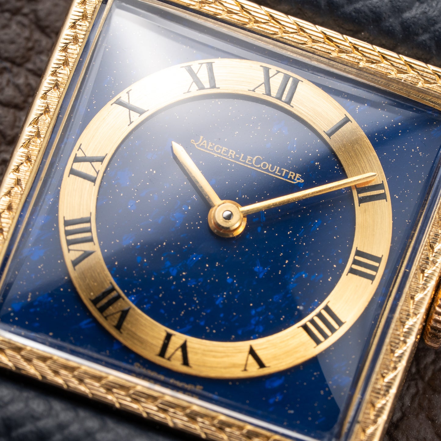 Jaeger-LeCoultre Vogue “Lapis Lazuli” Tank 18K Yellow Gold Ref. 9014 from 1970s