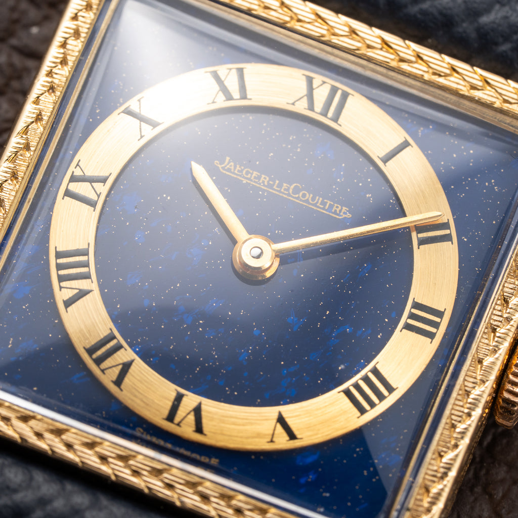 Jaeger-LeCoultre Vogue “Lapis Lazuli” Tank 18K Yellow Gold Ref. 9014 from 1970s