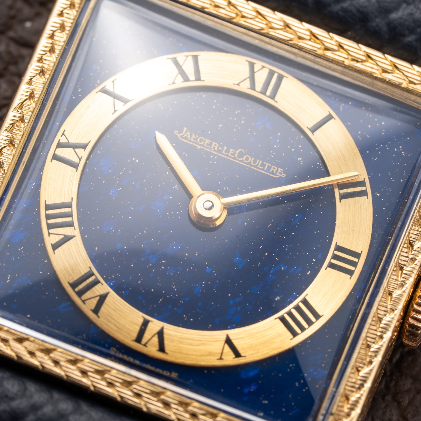 Jaeger-LeCoultre Vogue “Lapis Lazuli” Tank 18K Yellow Gold Ref. 9014 from 1970s