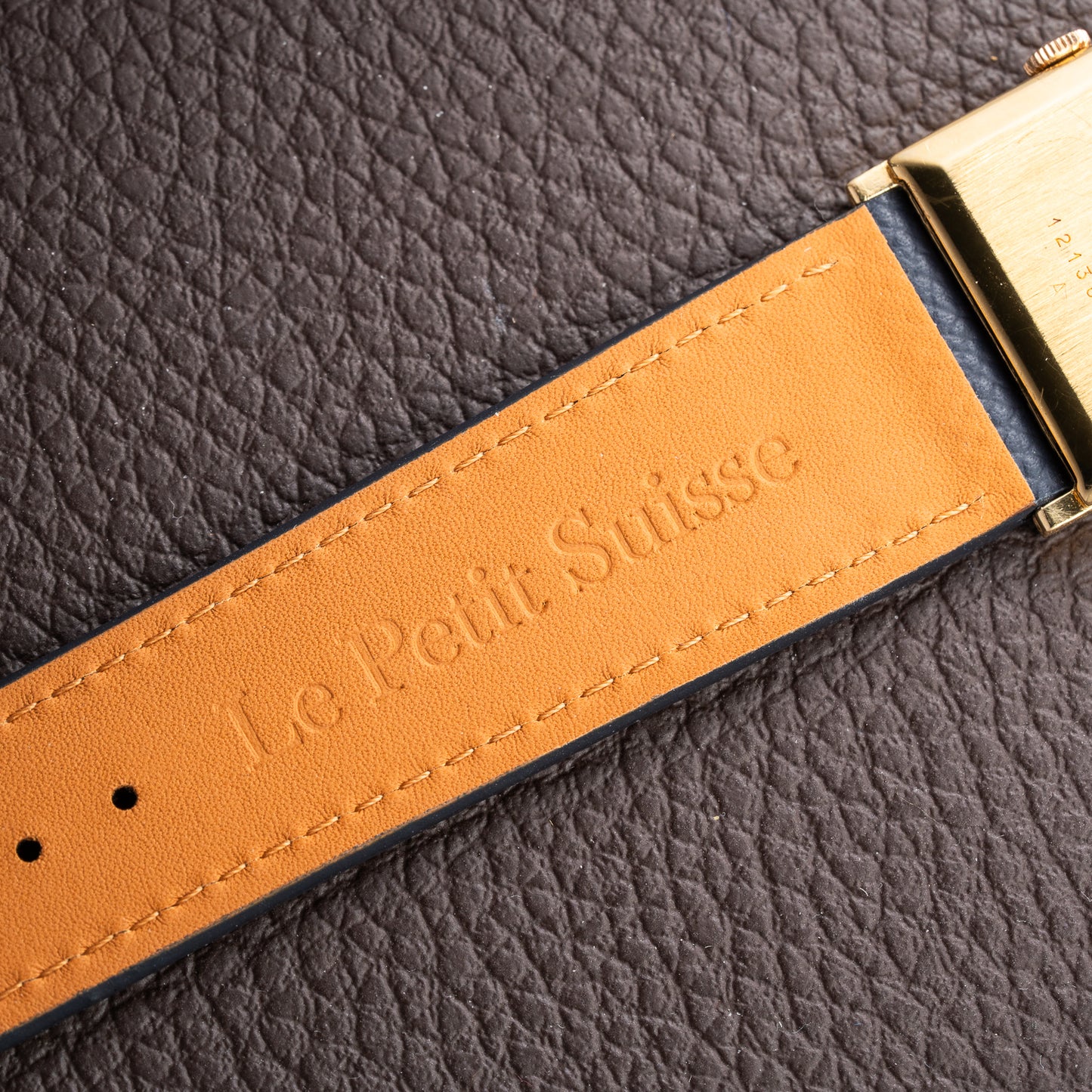 Jaeger-LeCoultre Vogue “Lapis Lazuli” Tank 18K Yellow Gold Ref. 9014 from 1970s