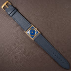 Jaeger-LeCoultre Vogue “Lapis Lazuli” Tank 18K Yellow Gold Ref. 9014 from 1970s