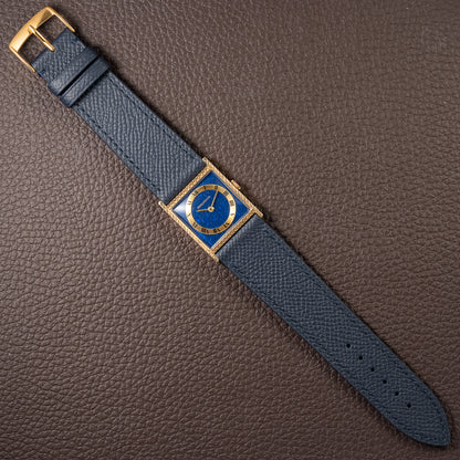 Jaeger-LeCoultre Vogue “Lapis Lazuli” Tank 18K Yellow Gold Ref. 9014 from 1970s