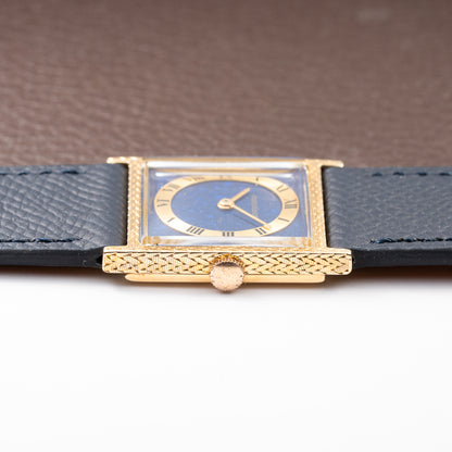 Jaeger-LeCoultre Vogue “Lapis Lazuli” Tank 18K Yellow Gold Ref. 9014 from 1970s