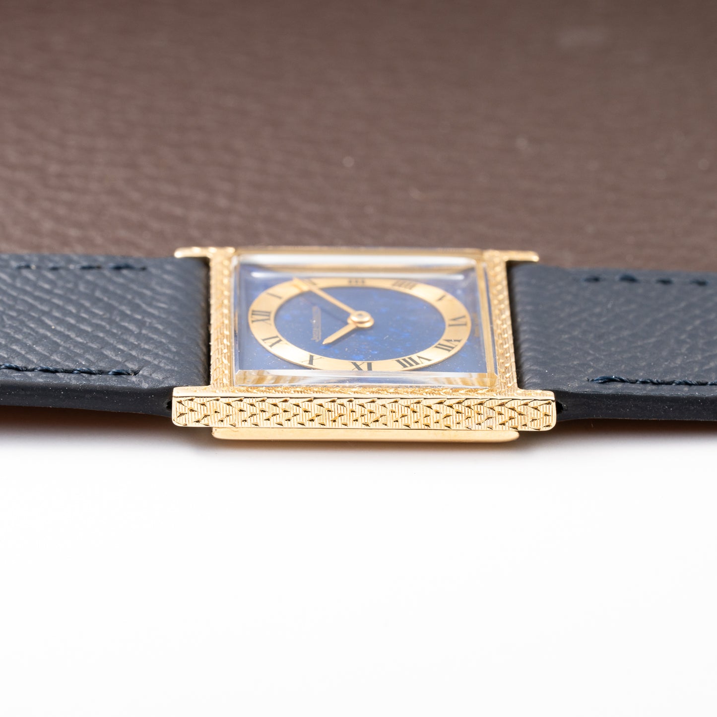 Jaeger-LeCoultre Vogue “Lapis Lazuli” Tank 18K Yellow Gold Ref. 9014 from 1970s