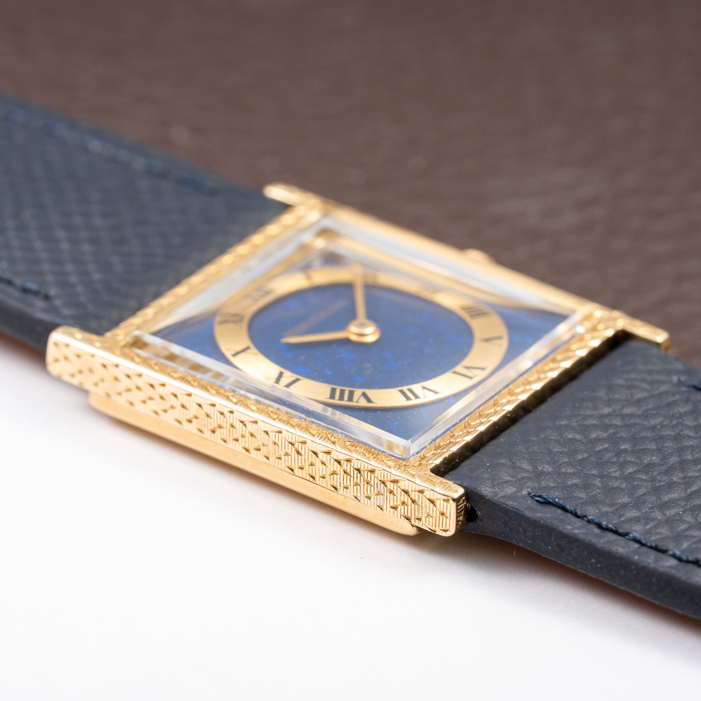 Jaeger-LeCoultre Vogue “Lapis Lazuli” Tank 18K Yellow Gold Ref. 9014 from 1970s