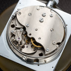 Jaeger-LeCoultre Weather Station 8 Jours Travel Alarm Clock Black Dials Alligator Leather From 1940s