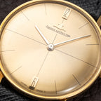 Jaeger LeCoultre Dress Watch Ultra thin Crosshair Dial 18K Yellow Gold Ref 1947