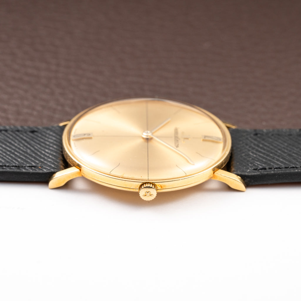 Jaeger LeCoultre Dress Watch Ultra thin Crosshair Dial 18K Yellow Gold Ref 1947