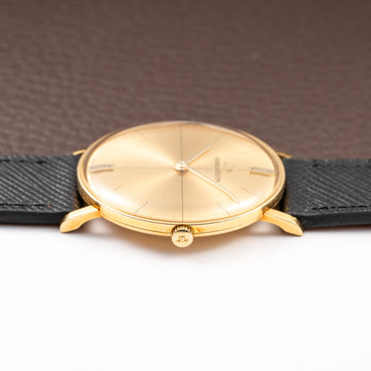 Jaeger LeCoultre Dress Watch Ultra thin Crosshair Dial 18K Yellow Gold Ref 1947