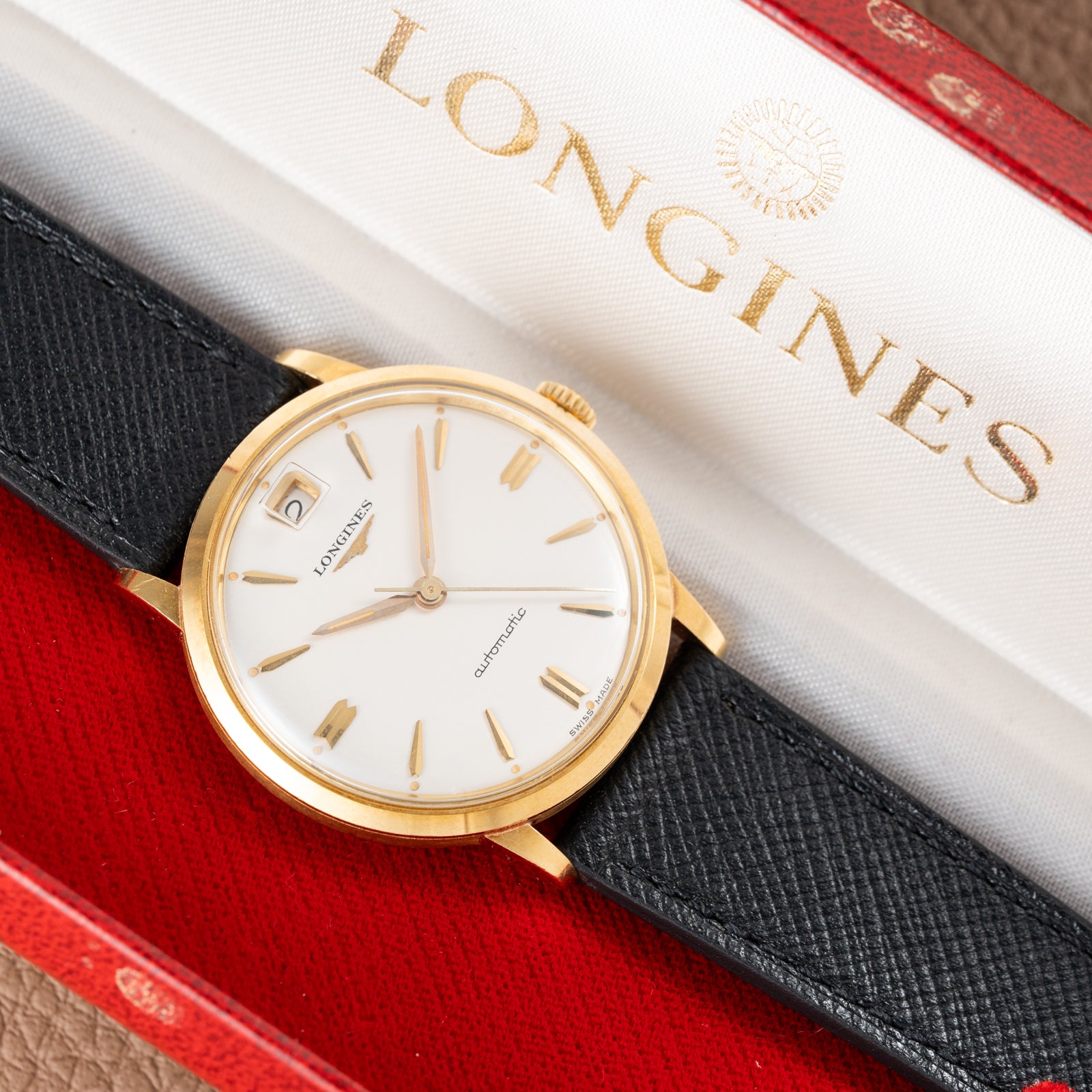 Longines Automatic Date 12 Ref. 7008 18k Yellow Gold from 1961